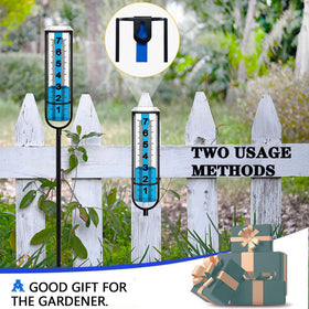 BIUWING rain gauge H-shaped foot provides wind-stable support.