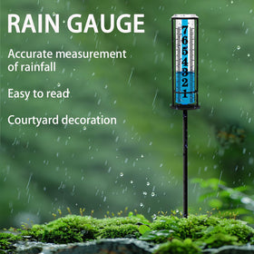BIUWING rain gauge hangs on a fence using back hook