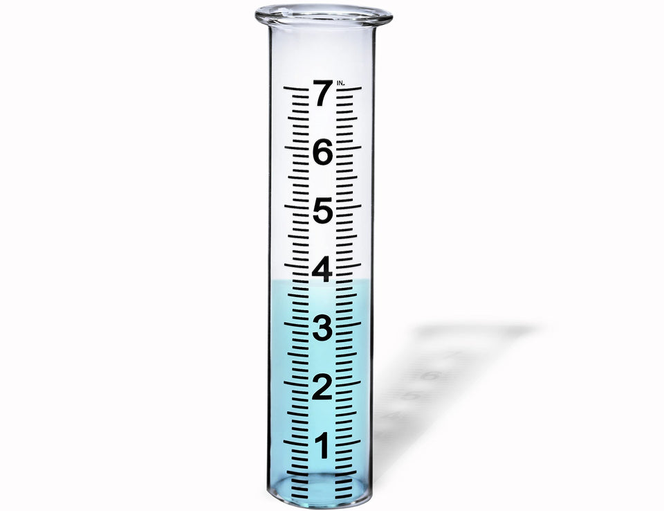 BIUWING rain gauge tube lip detail for secure outdoor placement and easy viewing