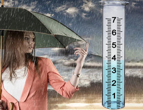 BIUWING rain gauge tube is designed for outdoor yard installation