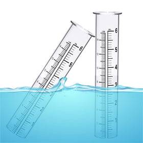 BIUWING replacement glass tube for outdoor rain gauges, 6-inch size.
