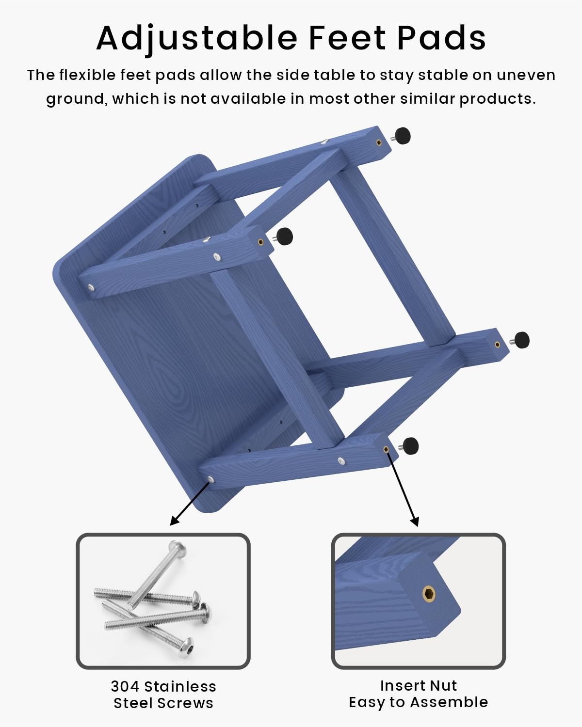 BIVODA 5-minute assembly diagram and four-step setup for quick, tool-free assembly