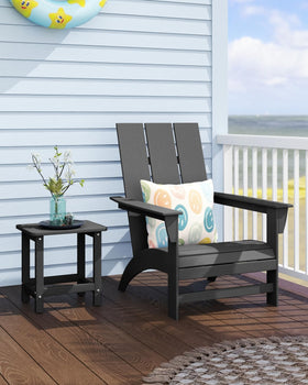 BIVODA weatherproof outdoor side table adjustable feet for stable placement on uneven surfaces.