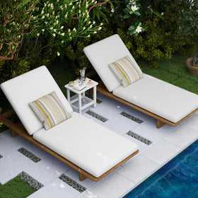 BIVODA Weatherproof side table easy assembly hint with four steps.