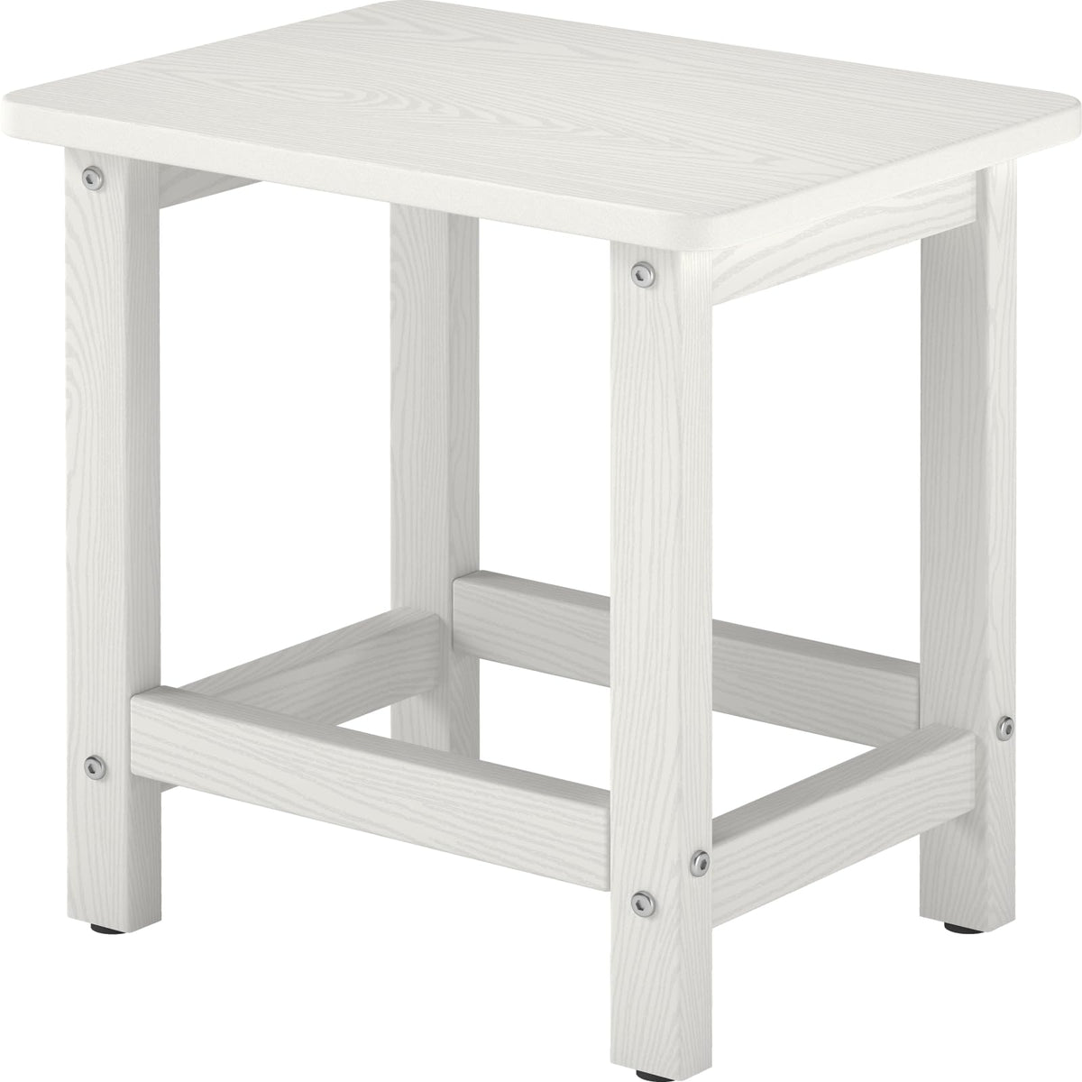 BIVODA Weatherproof side table top view highlights durable HDPE surface.