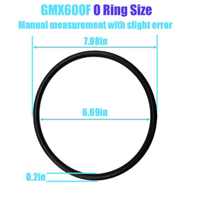 GMX600F O-Ring for Hayward S180T maintains steady pump sealing.