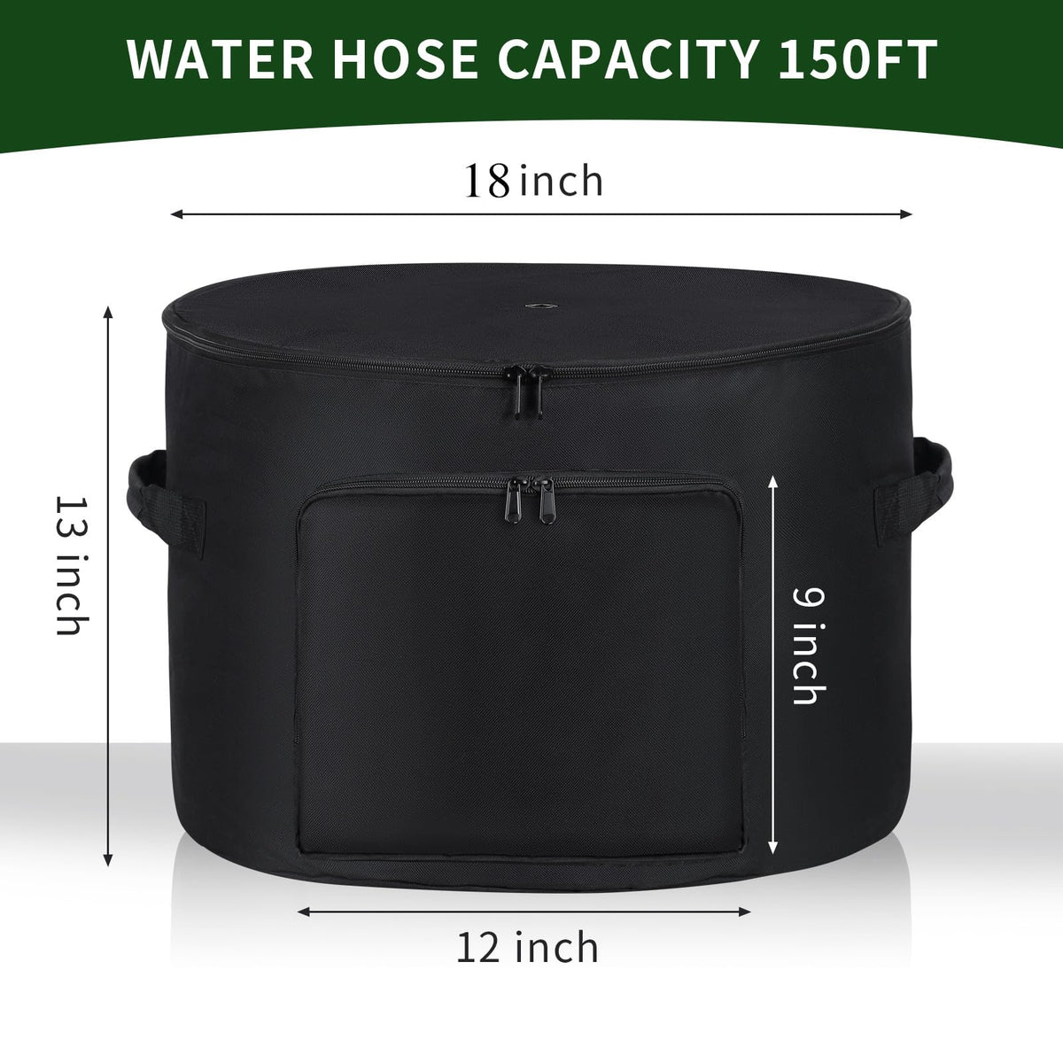 BJJZHH garden hose holder pot lid closed hides hose for a clean look.