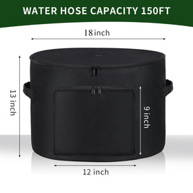 BJJZHH garden hose holder pot lid closed hides hose for a clean look.