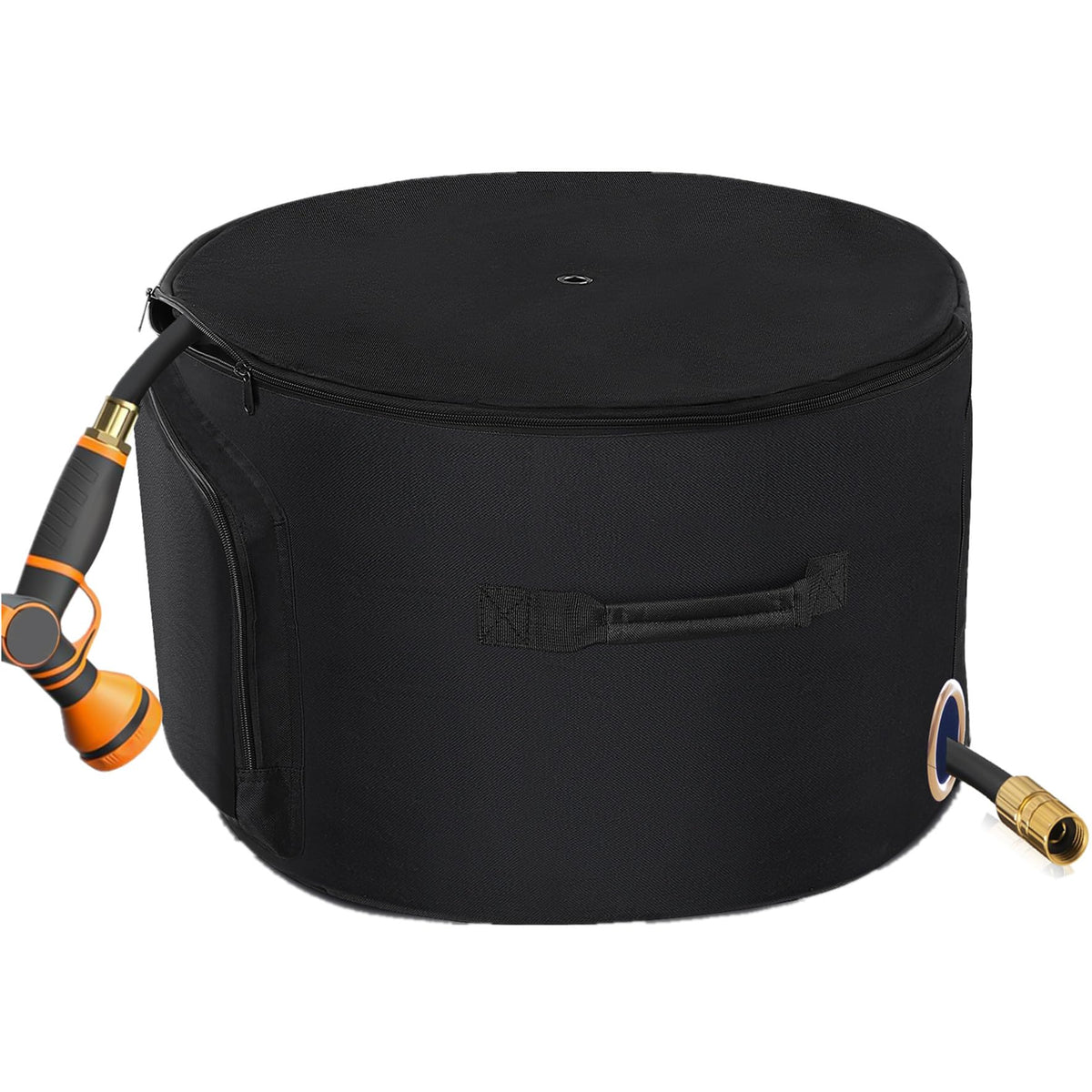 BJJZHH garden hose holder pot side pocket keeps tools neatly organized.