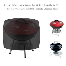 BJYasoppu windproof grill cover with drawstring secures position during wind.