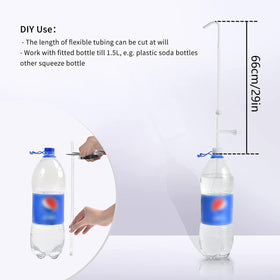 BKSAI long spout watering bottle reaches tall planters with ease