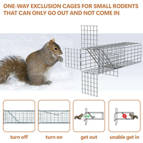 BKALEME rodent-proof excluder mesh blocks re-entry for squirrels and chipmunks.
