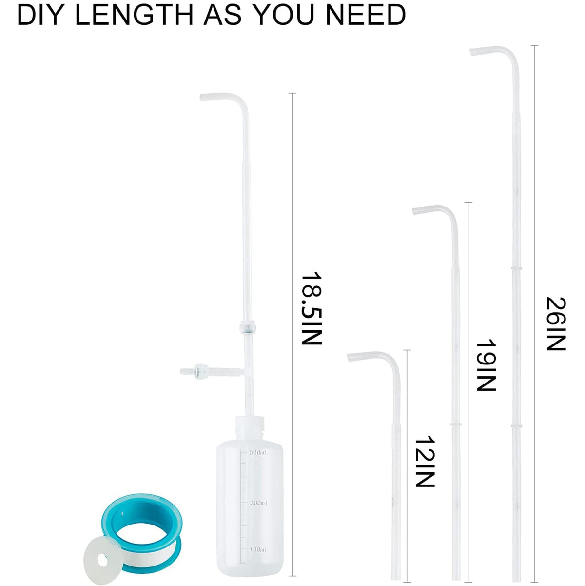 BKSAI extendable spout bottle enables customizable reach for tall planters.