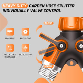 BKV rust-resistant design helps prevent leaks during long watering sessions.