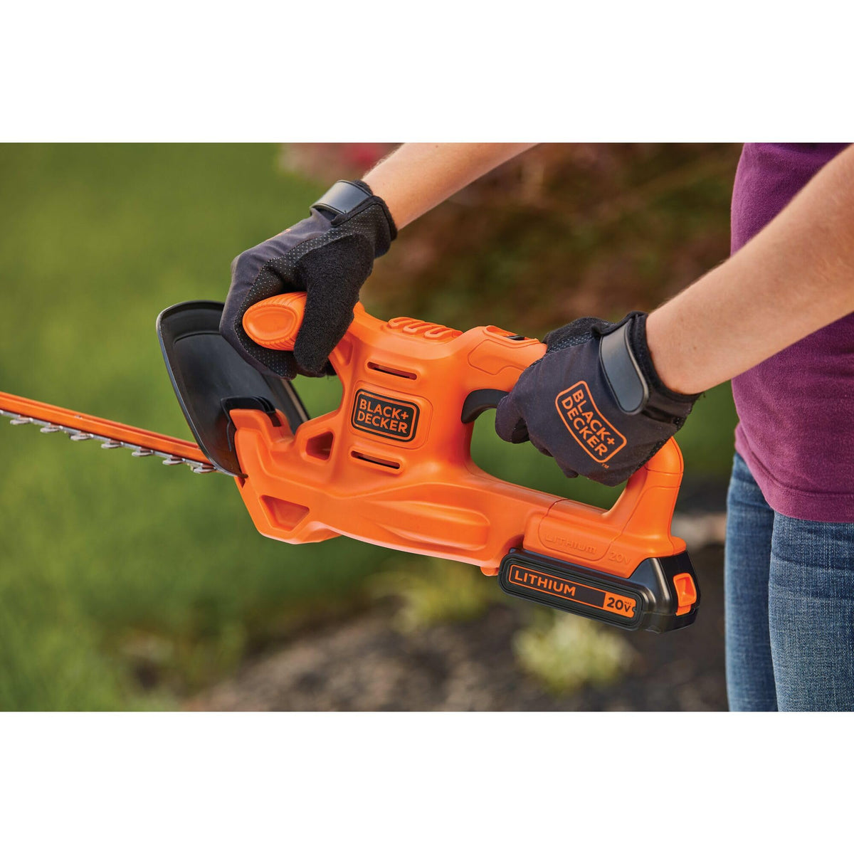 20V MAX battery system from BLACK+DECKER offers cordless trimming flexibility