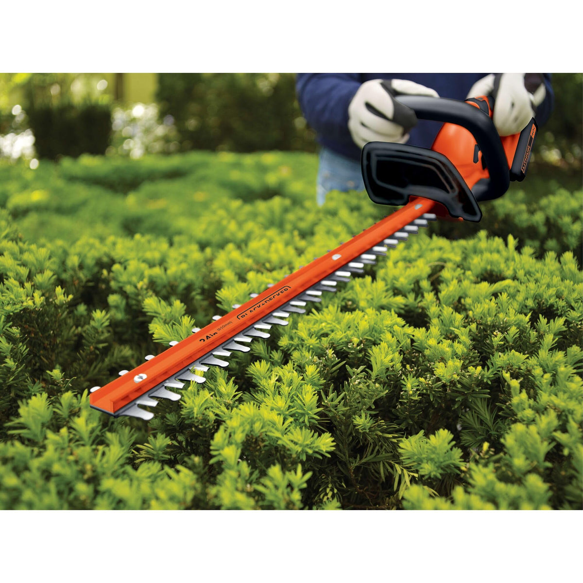 BLACK+DECKER hedge trimmer offers up to 60 minutes runtime per charge