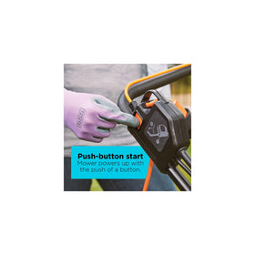 BLACK+DECKER BEMW213 folding handle enables compact storage.