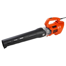 BLACK+DECKER BEBL750 in side view, a lightweight blower for quick yard cleanup.