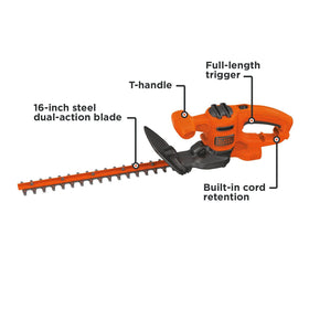 BLACK+DECKER BEHT100 cord retention system keeps trimming sessions uninterrupted