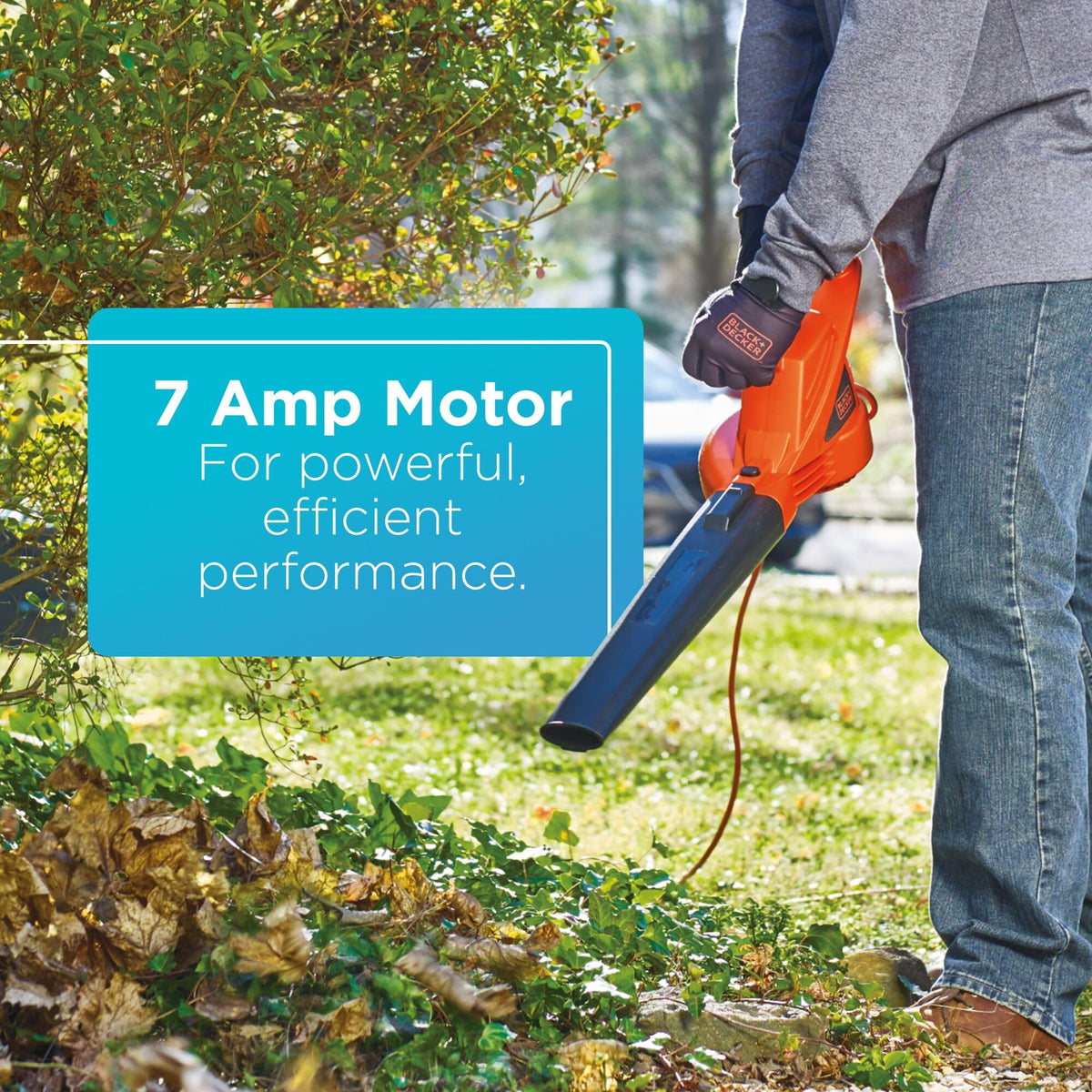 LB700 produces up to 180 CFM airflow for thorough debris clearing.