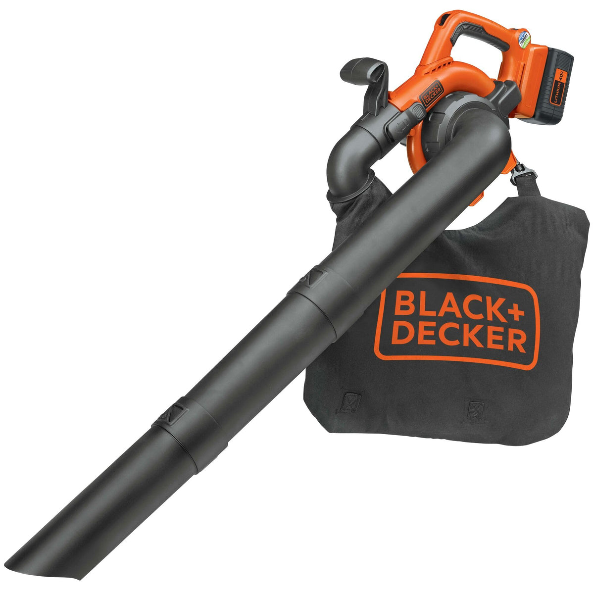 BLACK+DECKER low-noise operation keeps yard work quieter