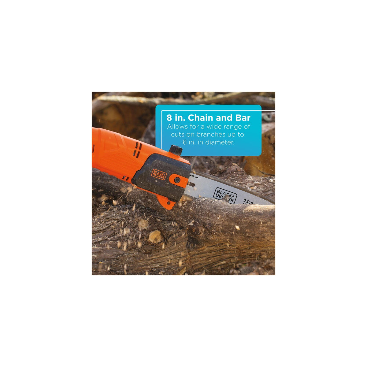 Black+Decker LPP120B disassembles for compact storage and transport
