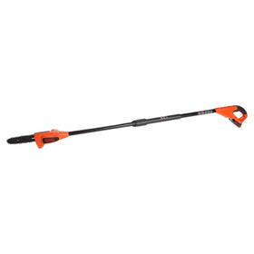 Black+Decker LPP120B pole saw with extendable reach up to 14 feet for overhead pruning