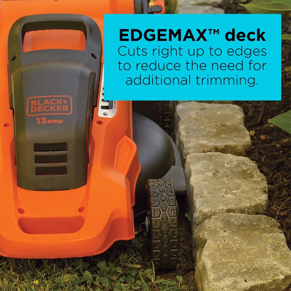 Height adjustment lever with seven settings for customized grass height