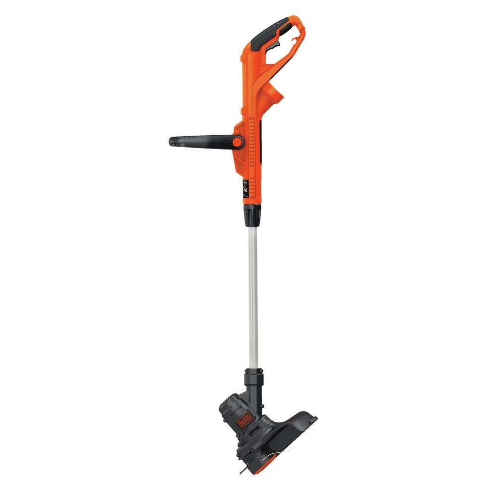 BLACK+DECKER ST8600 in wheel-edger mode, smoothing lawn borders with precision.