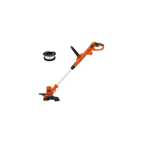 BLACK+DECKER Weed Wacker 14in cut for edging along sidewalks and driveways