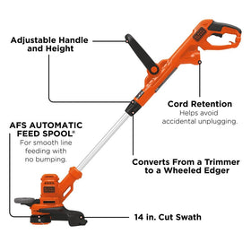  BLACK+DECKER Weed Wacker 2in1 trimmer edger in one tool for versatile lawn care
