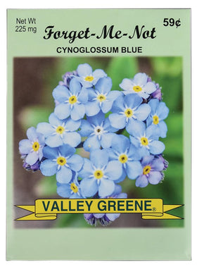 Black Duck Brand Forget Me Not seed packets for vibrant borders and cottage gardens