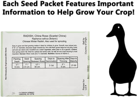 Black Duck Brand Forget Me Not seed packets enable easy germination and year-round color