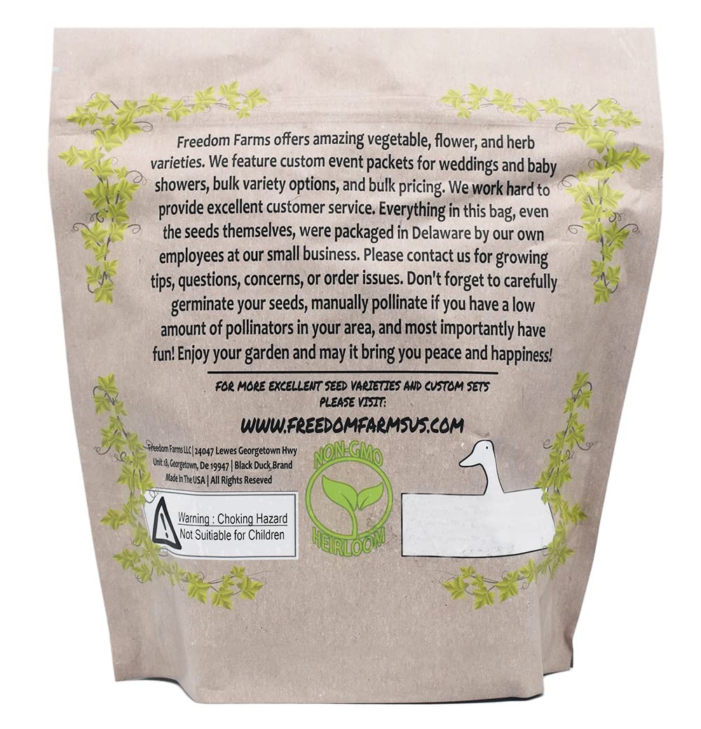 Black Duck Brand high germination seeds start sprouts in 7-14 days.