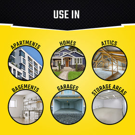 Black Flag fogger includes hang tags to guide safe re-entry after treatment.