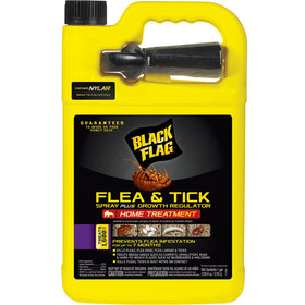 Black Flag Extreme Flea Killer bottle showing growth regulator formula for long-term control