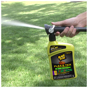 Black Flag kills fleas, ticks, and mosquitoes outdoors for better yard protection.