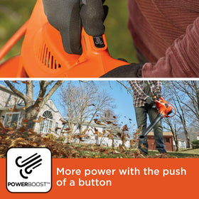 BLACK+DECKER BEBL7000 delivers up to 400 CFM for robust suction performance.