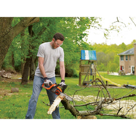 BLACK+DECKER LCS1020 compact-storage-friendly design fits in small sheds.