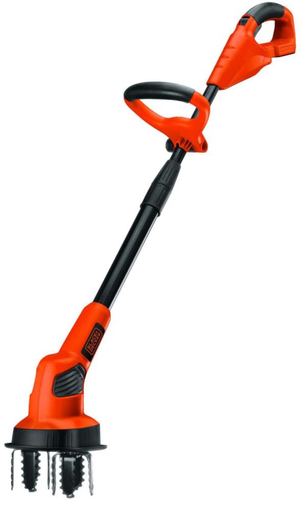 BLACK+DECKER LGC120B tiller assembly for quick setup and easy operation.