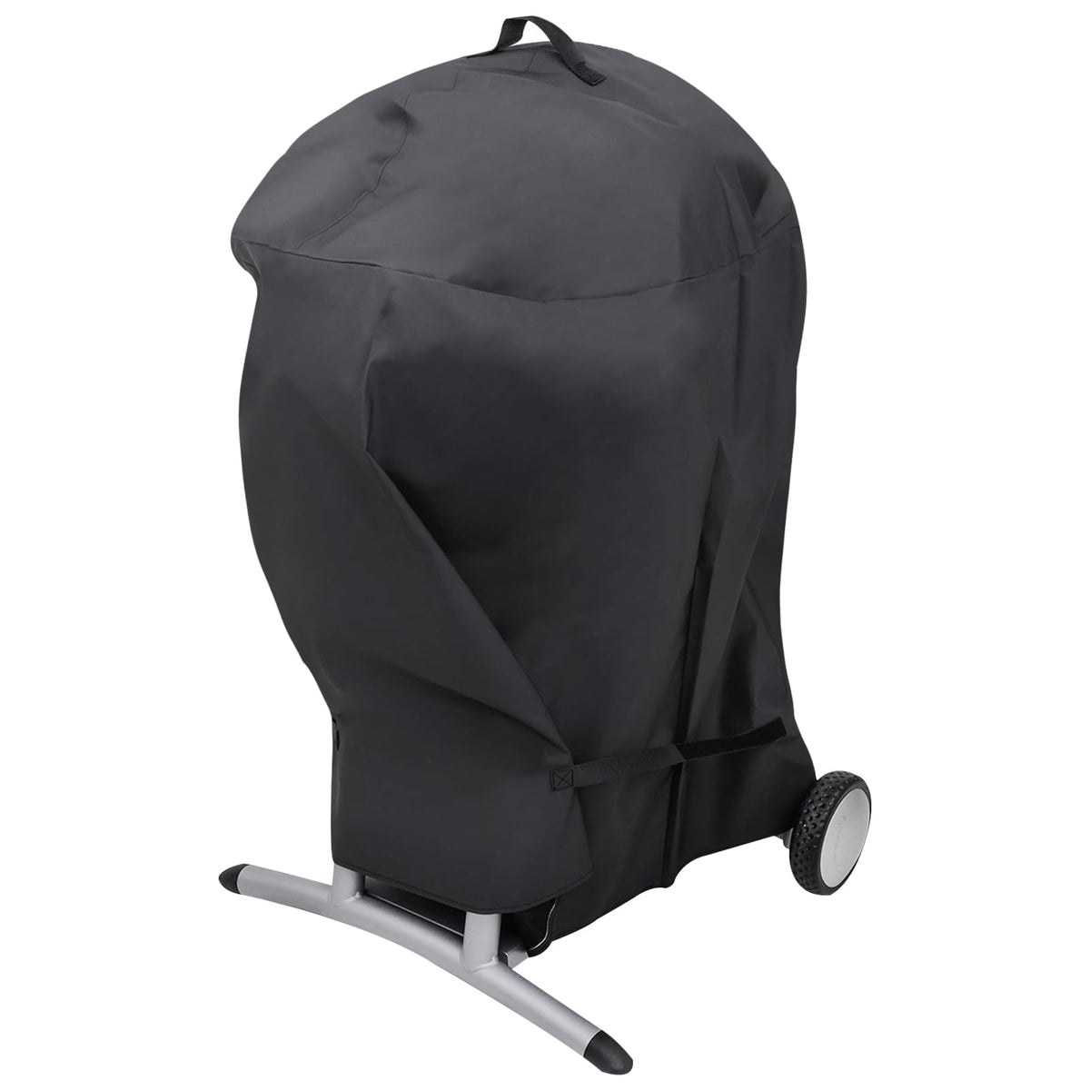 Blackhoso grill cover on Char-Broil Patio Bistro without shelves protects against rain