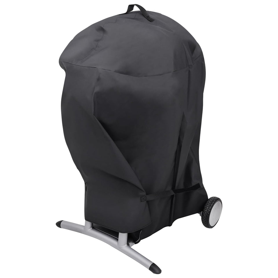 Blackhoso grill cover on Char-Broil Patio Bistro without shelves protects against rain