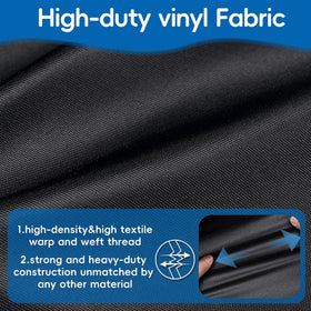 Windy day protection: Blackhoso cover keeps grill secure outdoors.