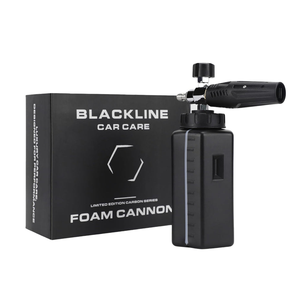 Blackline foam cannon wide mouth for spill-free filling and precise foam application