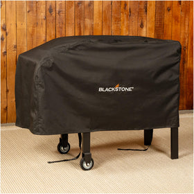 Blackstone 1529 28-inch griddle cover side view shows durable buckles for secure fit