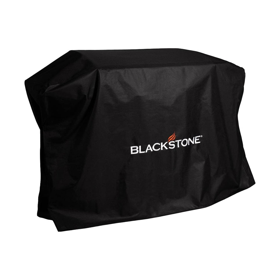 Blackstone 28-inch griddle cover with hood keeps rain off the top, water-resistant protection.