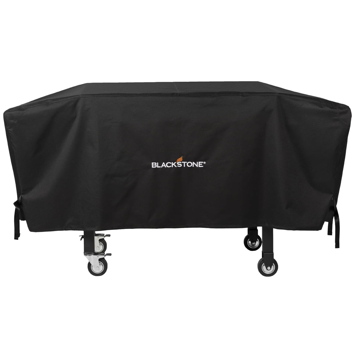 Blackstone 36-inch griddle cover on the grill protects from rain and debris.