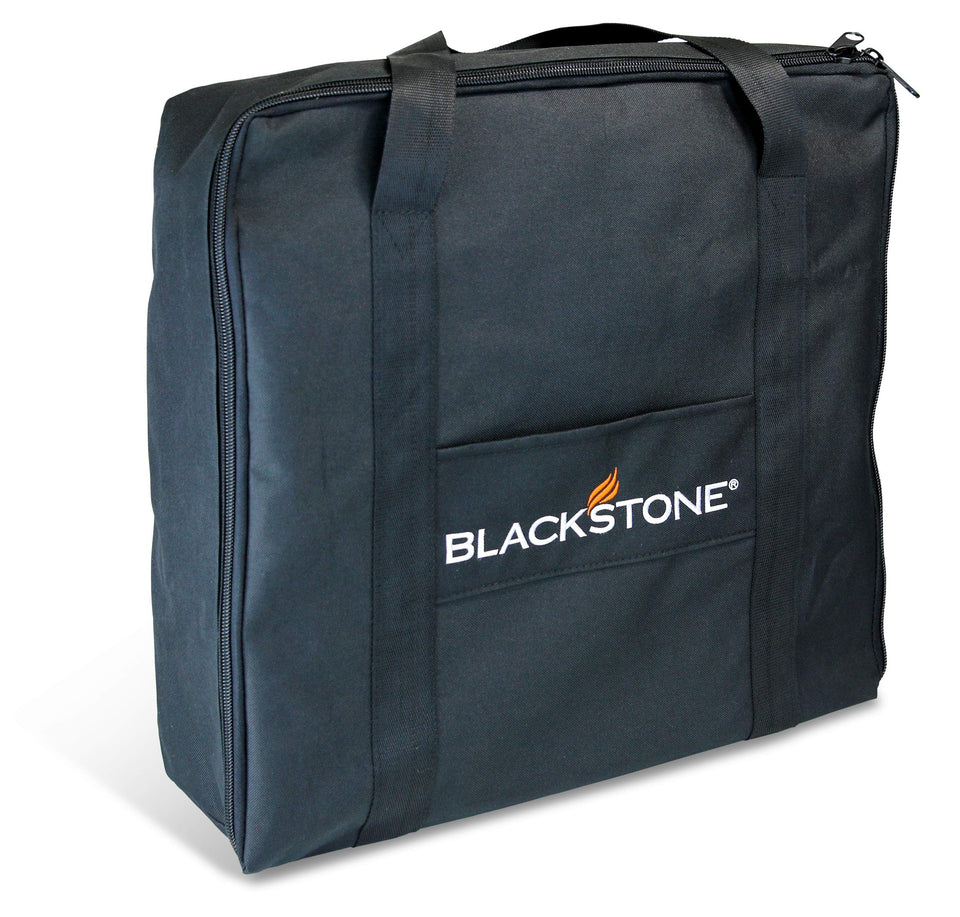 BLACKSTONE 17-inch griddle carry bag front view with snug fit and weather resistance