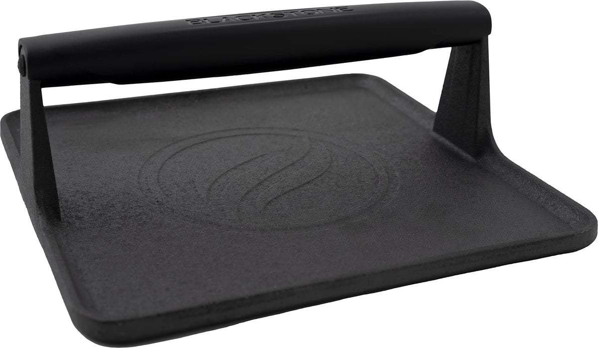 Blackstone 5554 griddle press with XL square base for even cooking and fast searing