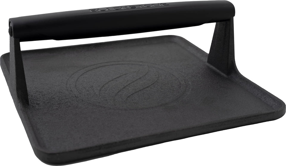 Blackstone 5554 griddle press with XL square base for even cooking and fast searing